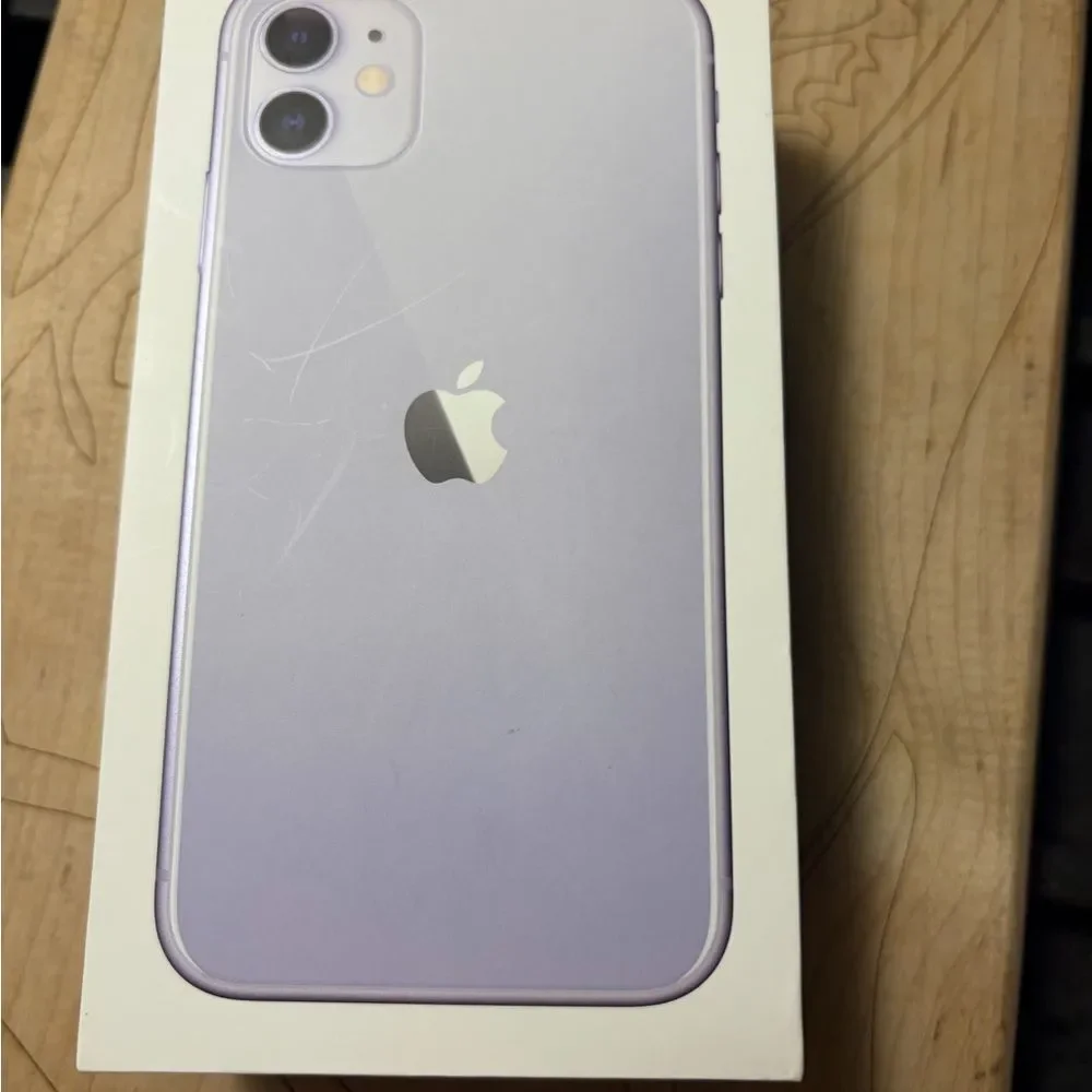 Empty iPhone 11 Purple Box